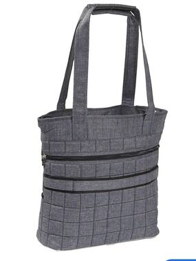 LUG TAXI CAB FULL TOTE GREY PADDED MULTIPLE POCKETS & COMPARTMENTS